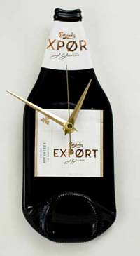 Carlsberg export bottle clocks