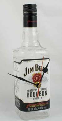 Jim Beam Mantle bottle clock