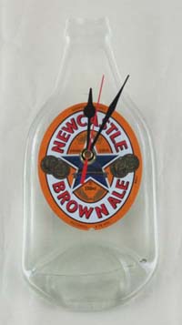 Newcastle Brown Ale bottle clock