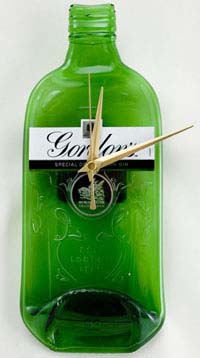 Gordons Gin bottle clock