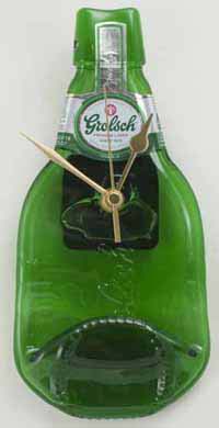 Grolsch bottle clocks