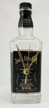 Jack Daniels 150 Mantle bottle clock