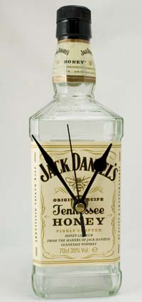 Jack Daniels Honey Mantle bottle clock
