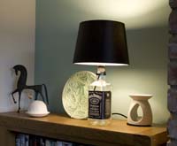 RECYCLED JACK DANIELS BOTTLE TABLE LAMP